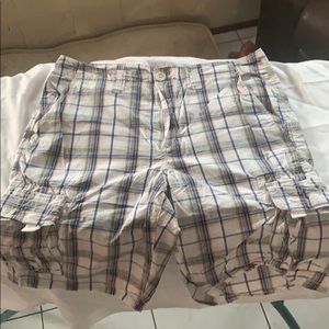 34” Urban Pipeline Plaid Cargo Mens Shorts